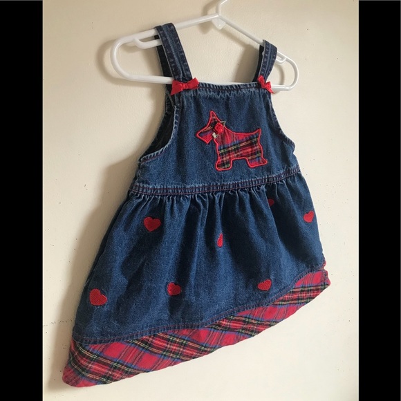 Rare Vintage 1970’s Scottish Dogie Heart Dress - Picture 5 of 7